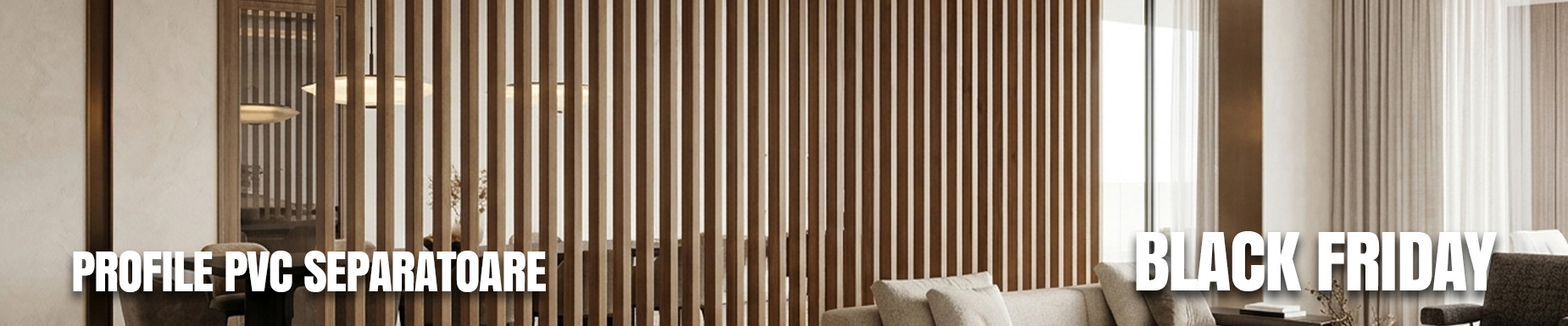 Profile PVC separatoare