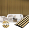 Panoul decorativ din PVC în dimensiunea de Aur 16x2.2x270cm