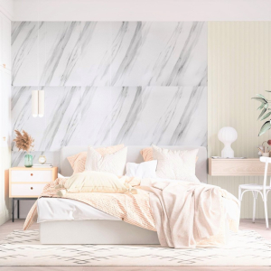 Panou 3D marmură alb