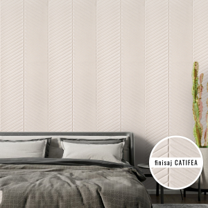 Panou autoadeziv Bianco Linea - 60x300cm