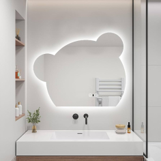Oglindă de baie cu iluminare LED și funcție anti-ceață Solaria