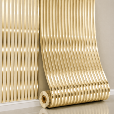 Panou perete autoadeziv Linear Harmony – Auriu 280x60x0.25 cm