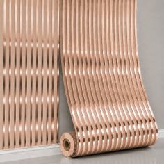 România- Panou perete autoadeziv Linear Harmony – Rose Gold 280x60x0.25 cm