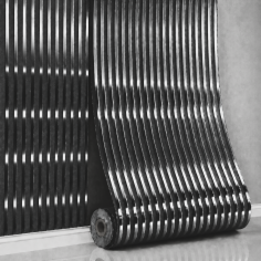 Panou perete autoadeziv Linear Harmony – Negru 280x60x0.25 cm