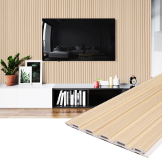 Panou decorativ din PVC stejar cu dimensiuni 15x1x260 cm