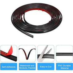 Profil de interior autoadeziv negru 300 cm