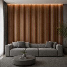 Panou decorativ PVC oval Viano –  270x16x1.5 cm