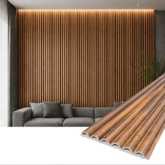 Panou decorativ PVC oval Viano –  270x16x1.5 cm