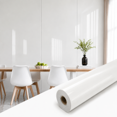 Panou autoadeziv Alb lucios 120x280 cm