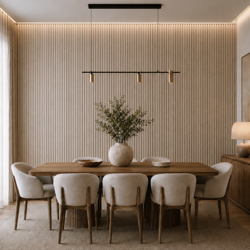 Panou decorativ PVC Aris – Gri francez 270x15x1.5 cm