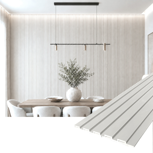Panou decorativ PVC Aris – Gri francez 270x15x1.5 cm