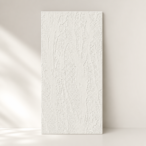 Panou Flexibil Autoadeziv Premium – Tencuială structurată Alb 120x60 cm