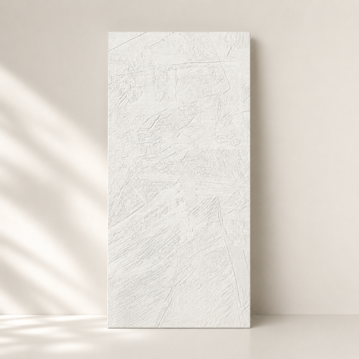 Panou Flexibil Autoadeziv Premium – Tencuială Umană Armonie Structurală Alb 120x60 cm