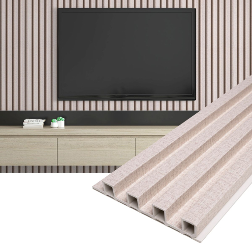 Panou decorativ din PVC Ecru cu dimensiuni 16х1.8х270 cm