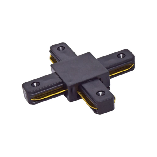 Conector de îmbinare pentru șină Negru - în formă de X