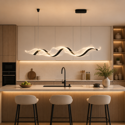 Candelabru Elion LED cu 3 culori de lumină - Negru