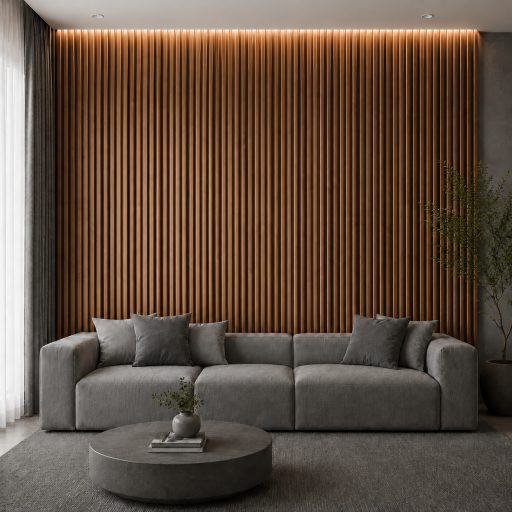 Panou decorativ PVC oval Viano –  270x16x1.5 cm