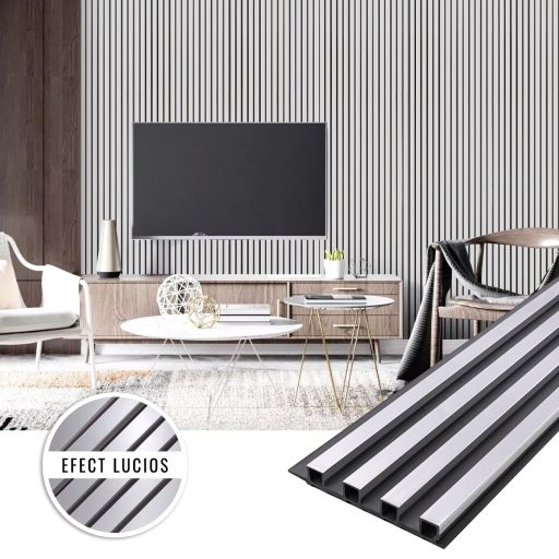 Panou PVC decorativ Silver 16x2.2x270cm