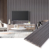 Panou decorativ din PVC gri cu dimensiuni 15 х 1 cm