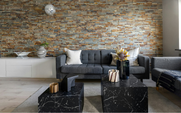 Decor interior cu pietre decorative naturale